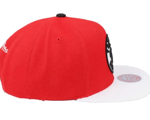 Outlet Mitchell & Ness Toronto Raptors Cardinal Red 2 Tone Scarlet/white Snapback -