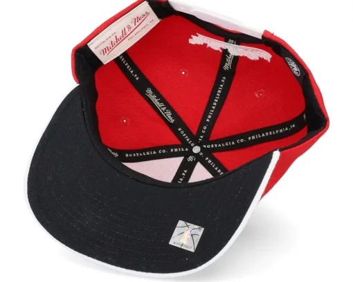 Outlet Mitchell & Ness Toronto Raptors Cardinal Red 2 Tone Scarlet/white Snapback -