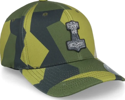 Best Vikings Tors Hammare Mjolnir M90 Camo Flexfit -