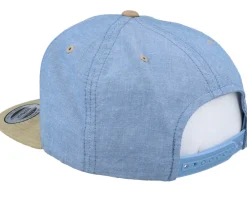 Best Iconic Toucan Rockstars Chambray Suede Blue/Beige Snapback -