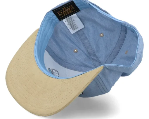 Best Iconic Toucan Rockstars Chambray Suede Blue/Beige Snapback -