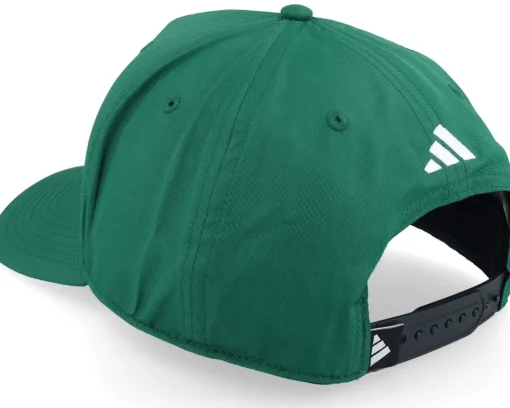 Golf-Adidas Tour Hat 3 Stripe Collegiate Green Adjustable -