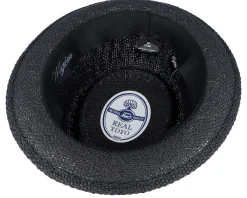 Pork Pie Hats-Wigéns Toyo Black Pork Pie -