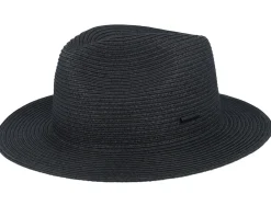 Fashion Stetson Toyo Black Traveller Straw Hat -
