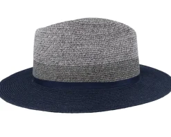Fedora-Stetson Toyo Blue/Grey Traveller -