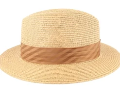 Fedora-Jaxon & James Toyo Braided Fedora Cappuccino Straw Hat -