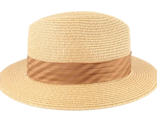 Fedora-Jaxon & James Toyo Braided Fedora Cappuccino Straw Hat -