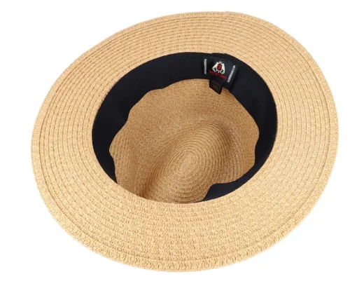 Fedora-Jaxon & James Toyo Braided Fedora Cappuccino Straw Hat -