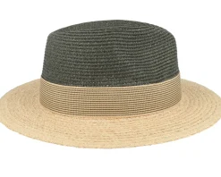 Best Stetson Toyo/Raffia Olive/Natural Traveller Straw Hat -