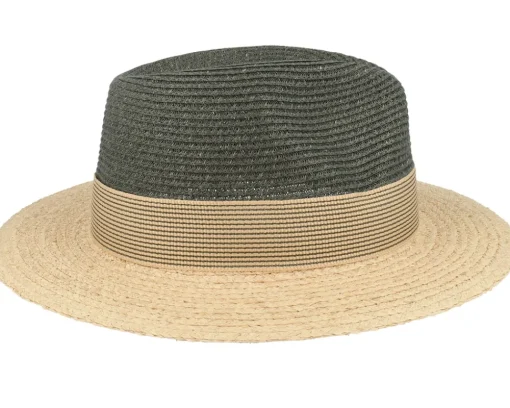 Best Stetson Toyo/Raffia Olive/Natural Traveller Straw Hat -