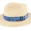 Straw Hat-Stetson Traveller Raffia Sustainable Beige-55/S -