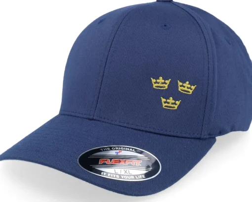Discount Iconic Tre Kronor Side Panel Navy Flexfit - Blue