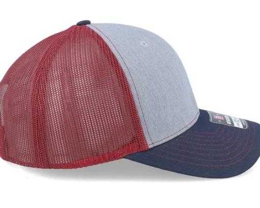 Blanks-Richardson 112 Tri Heather /Cardinal/Navy Trucker - Grey