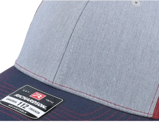 Blanks-Richardson 112 Tri Heather /Cardinal/Navy Trucker - Grey