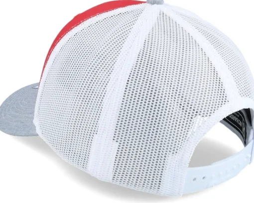 Discount Richardson 112 Tri /White/Heather Grey Trucker - Red