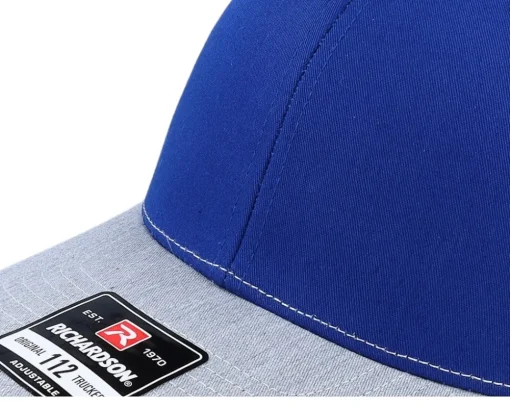 Discount Richardson 112 Tri Royal/White/Heather Grey Trucker - Blue