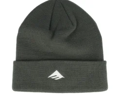 Discount Emerica Triangle Beanie Green/White Cuff -