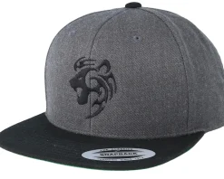Snapback-Tattoo Collective Tribal Lion Charcoal/Black Snapback -