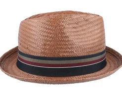 Sale Jaxon & James Tribeca Straw Hat Brown Trilby -