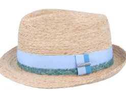 Straw Hat | Trilby Hats-Stetson Trilby Raffia Natural Straw Hat -
