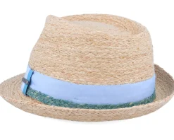 Straw Hat | Trilby Hats-Stetson Trilby Raffia Natural Straw Hat -