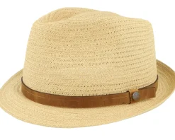 Trilby Hats-Lierys Trilby Toyo Straw Hat - Beige