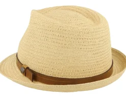 Trilby Hats-Lierys Trilby Toyo Straw Hat - Beige