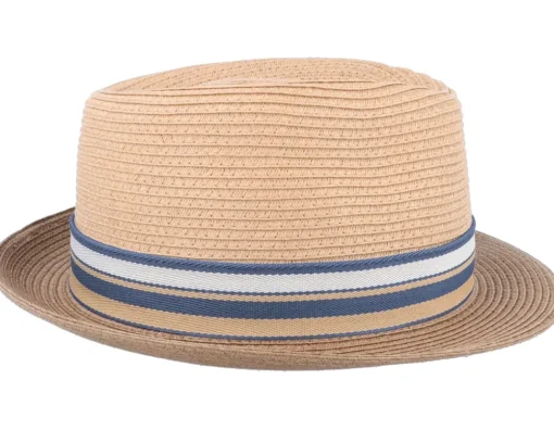 Trilby Hats-Stetson Trilby Toyo Beige Straw Hat -