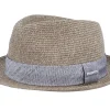 Discount Stetson Trilby Toyo Khaki Straw Hat -