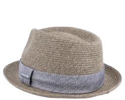 Discount Stetson Trilby Toyo Khaki Straw Hat -