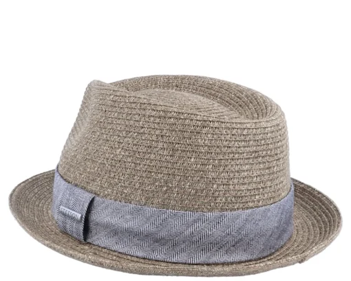 Discount Stetson Trilby Toyo Khaki Straw Hat -
