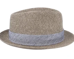 Discount Stetson Trilby Toyo Khaki Straw Hat -