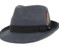 Trilby Hats-Stetson Trilby Woolfelt Grey -