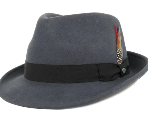 Trilby Hats-Stetson Trilby Woolfelt Grey -