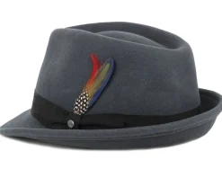 Trilby Hats-Stetson Trilby Woolfelt Grey -