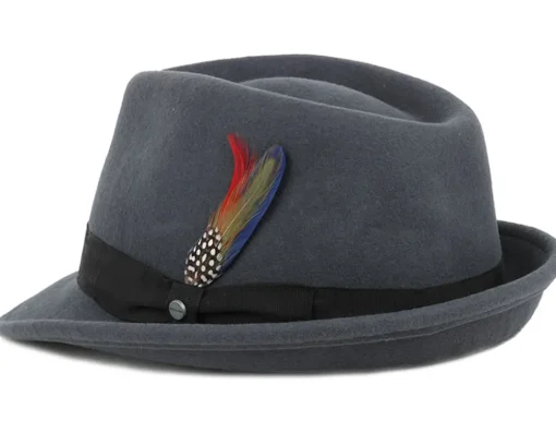 Trilby Hats-Stetson Trilby Woolfelt Grey -