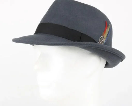 Trilby Hats-Stetson Trilby Woolfelt Grey -