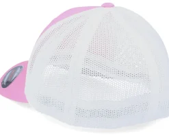 Flexfit | Blanks-Flexfit Trucker Mesh 2-Tone Pink/White -