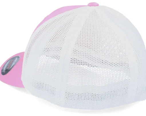 Flexfit | Blanks-Flexfit Trucker Mesh 2-Tone Pink/White -