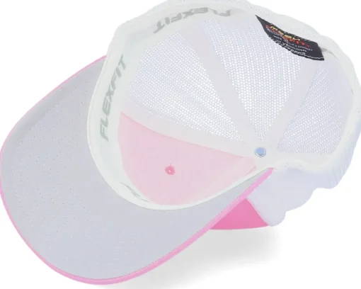 Flexfit | Blanks-Flexfit Trucker Mesh 2-Tone Pink/White -