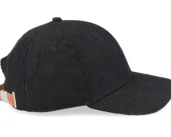 Dad Cap-Djinns Truefit Corduroy Black Dad Cap -