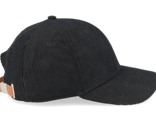 Dad Cap-Djinns Truefit Corduroy Black Dad Cap -