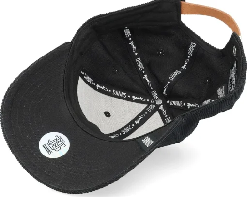 Dad Cap-Djinns Truefit Corduroy Black Dad Cap -