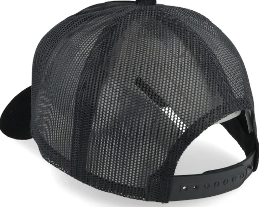 Velvet Caps-Scenes Tv Broken Velvet Black/Black A-frame Trucker -