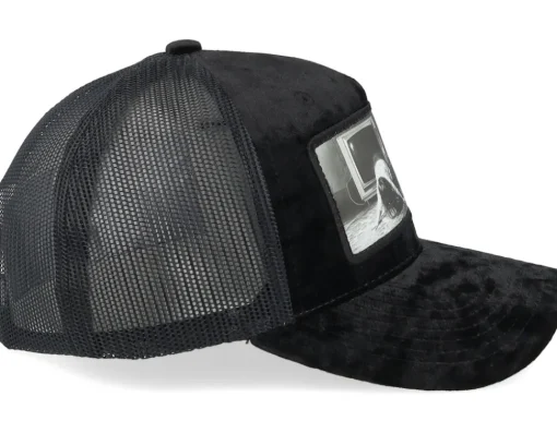 Velvet Caps-Scenes Tv Broken Velvet Black/Black A-frame Trucker -