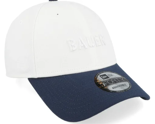 Adjustable-Bauer Twotone 9FORTY White/Navy Adjustable -