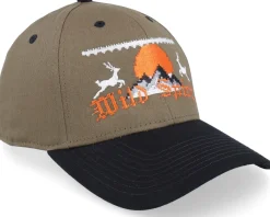 Sale Ho-Ho-Hats Ugly Christmas Logo Olive/Black Adjustable -