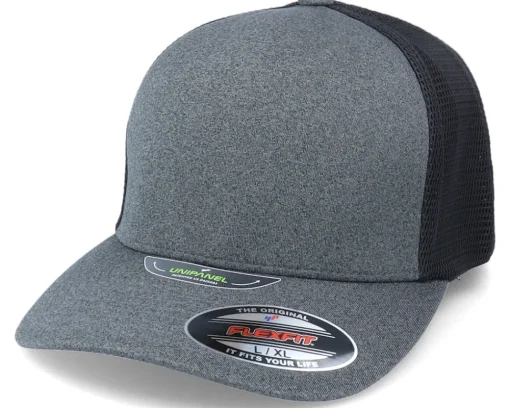 Flexfit-Flexfit Unipanel Dark Grey/Black Trucker -
