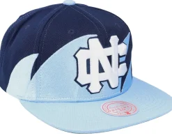 Outlet Mitchell & Ness University of N.Carolina Sharktooth Navy/Light Blue Snapback -