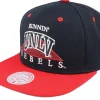 Snapback-Mitchell & Ness University Of Nevada L.v. Monument Black/Red Snapback -